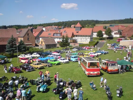 Oldtimer beim 1. Oldtimertreffen in Gerterode (Eichsfeld), August 2009